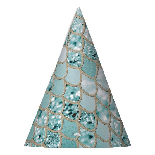 Chapeaux De Fètes Les échelles de Parties scintillant des sirènes #3 (Gauche)