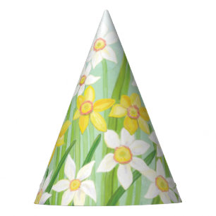 Chapeaux De Fètes Les jonquilles jaunes et blanches au printemps