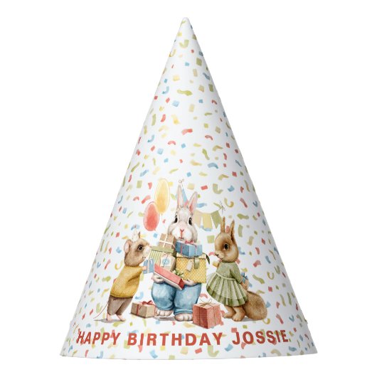 Chapeaux De Fètes Les mignons animaux Casquette de fête d'anniversai (Devant)