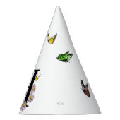 Chapeaux De Fètes Lettre H Floral Papillon Monogramme initial (Droite)