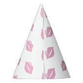 Chapeaux De Fètes Lèvres roses, anniversaire (Dos)
