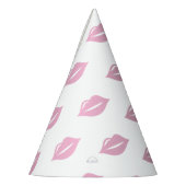 Chapeaux De Fètes Lèvres roses, anniversaire (Gauche)