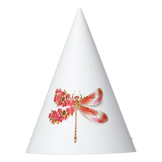 Chapeaux De Fètes libellule de fleurs avec sakura de bijoux (Devant)