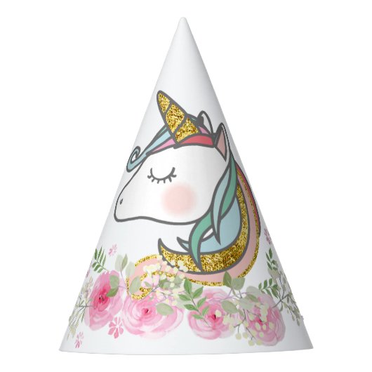 Chapeaux De Fètes licorne or (Devant)