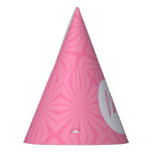 Chapeaux De Fètes Light Pink Squiggly Squares Personalized Party (Gauche)