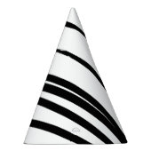 Chapeaux De Fètes Lignes noires et blanches modernes Art Abstrait (Droite)