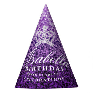 Chapeaux De Fètes Lilac pourpre de couronne brillante