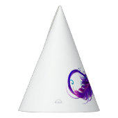 Chapeaux De Fètes L'infini avec plume violette (Gauche)