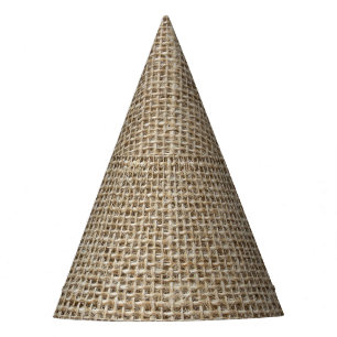 Chapeaux De Fètes Linge brut : Tissu texturé naturel.