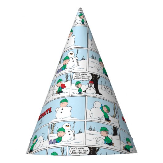 Chapeaux De Fètes Linus Construit Un Snowman (Devant)