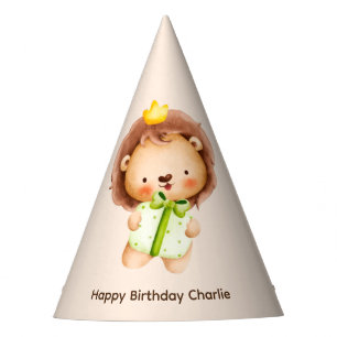 Chapeaux De Fètes Lion bébé mignon avec cadeau, Anniversaire