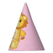 Chapeaux De Fètes Lion fête d'anniversaire rose (Droite)