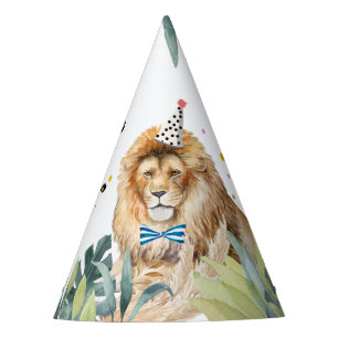 Chapeaux De Fètes Lion Party Animaux Safari Wild Animaux Anniversair