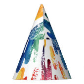 Chapeaux De Fètes Liquide : Aquarelle Abstraite moderne. (Dos)