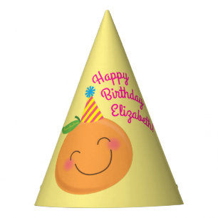 Chapeaux De Fètes Little Cutie Tangerine fête d'anniversaire