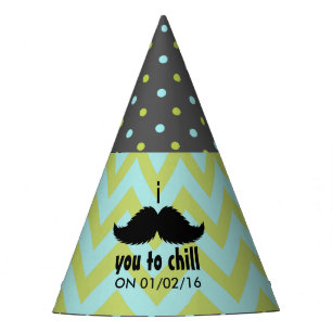 Chapeaux De Fètes Little Man Hipster Mustache fête d'anniversaire