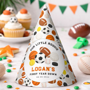 Chapeaux De Fètes Little Rookie Sports 1er anniversaire Toute une