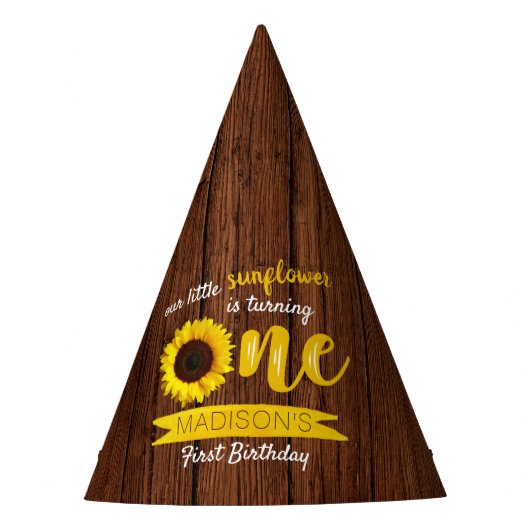 Chapeaux De Fètes Little Sunflower 1er anniversaire (Devant)