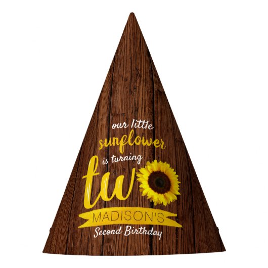 Chapeaux De Fètes Little Sunflower 2e anniversaire (Devant)