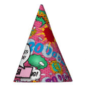 Chapeaux De Fètes Livre rose Superhero Anniversaire (Droite)