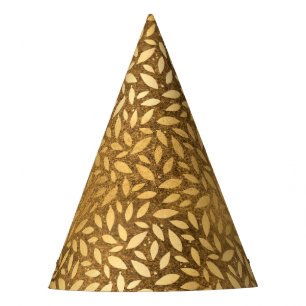 Chapeaux De Fètes L'or étincelant part du motif d'aluminium de Faux