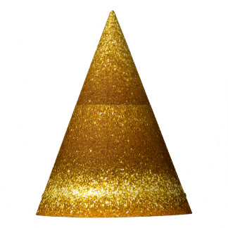 Chapeaux De Fètes Lumières parties scintillant or, texture vintage d