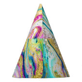 Chapeaux De Fètes Magic Marbling : Metallic Paint Design. (Dos)
