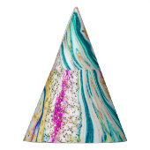 Chapeaux De Fètes Magic Marbling : Metallic Paint Design. (Gauche)