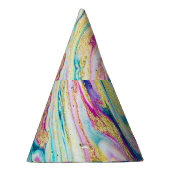 Chapeaux De Fètes Magic Marbling : Metallic Paint Design. (Droite)