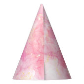 Chapeaux De Fètes Magical blue butterfly pink glitter art (Dos)