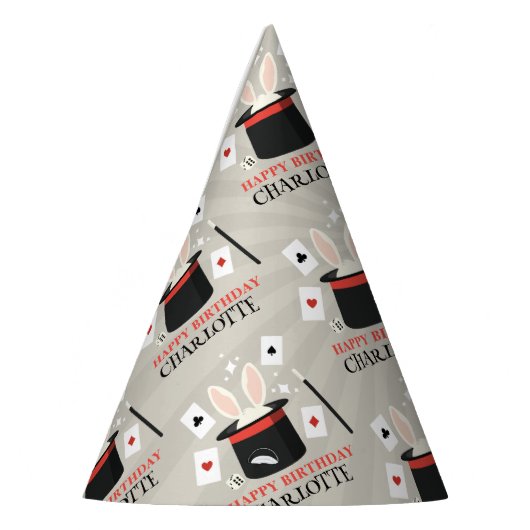 Chapeaux De Fètes Magicien Show Magicien Enfants Anniversaire Nom pe (Gauche)