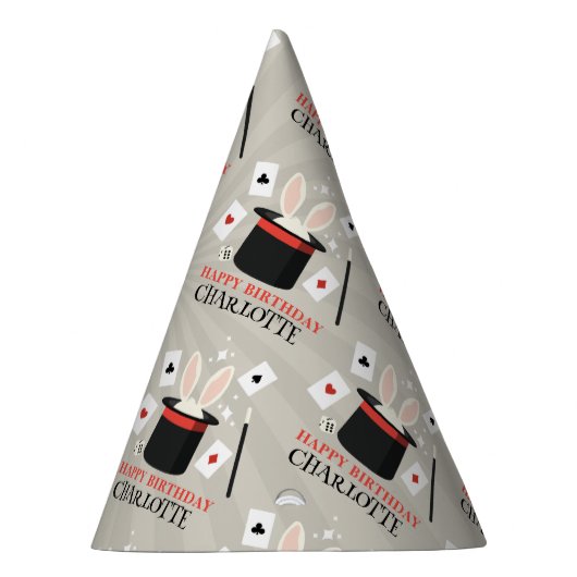 Chapeaux De Fètes Magicien Show Magicien Enfants Anniversaire Nom pe (Droite)
