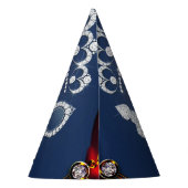 Chapeaux De Fètes Magique Rose rouge bleu floral enchanté (Dos)