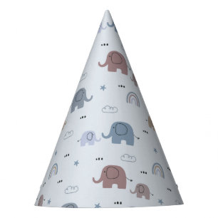 Chapeaux De Fètes Maman & Baby Elephant Motif Casquette de fête