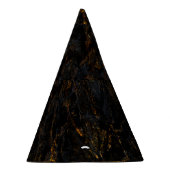 Chapeaux De Fètes Marbre noir, veines dorées, texture. (Droite)