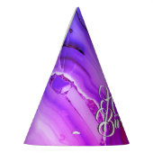 Chapeaux De Fètes Marbre Violet Exotique (Gauche)