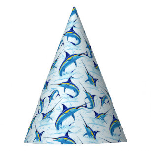 Chapeaux De Fètes Marlin Bleu Jaillissant de l'Océan