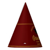 Chapeaux De Fètes Maroon Gold Graduate Custom 2025 Graduation Party (Gauche)