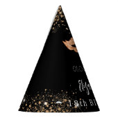 Chapeaux De Fètes Masquerade anniversaire noir masque or (Gauche)