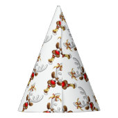 Chapeaux De Fètes Mème de Noël drôle de renne qui regarde par-dessus (Dos)