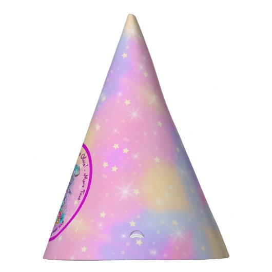 Chapeaux De Fètes Mermaid 2e anniversaire Modifier Modifier le texte (Droite)