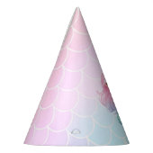 Chapeaux De Fètes Mermaid Tail Teal Pink Girly Birthday (Gauche)