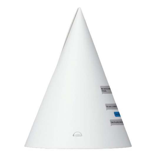 Chapeaux De Fètes Message texte amusant (Gauche)