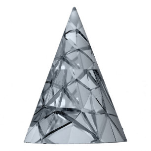 Chapeaux De Fètes Métal 3D doré : Arrière - plan géométrique