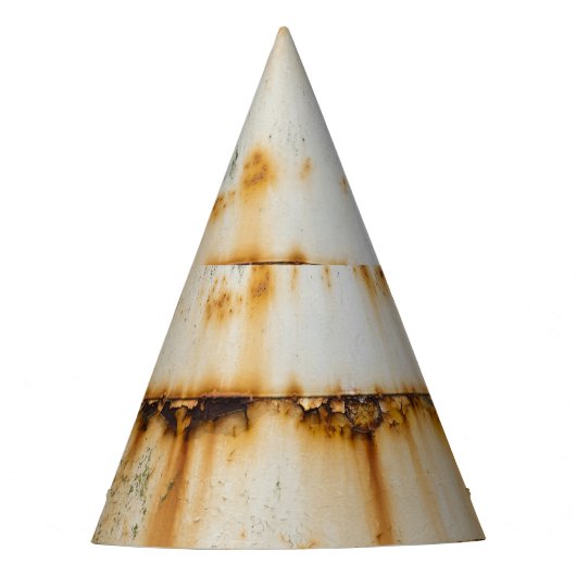 Chapeaux De Fètes Métal blanc rouillé : surface texturée (Devant)