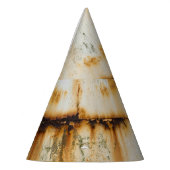 Chapeaux De Fètes Métal blanc rouillé : surface texturée (Gauche)