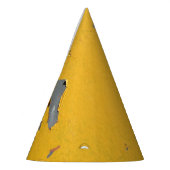 Chapeaux De Fètes Métal jaune fissuré : texture sale. (Gauche)