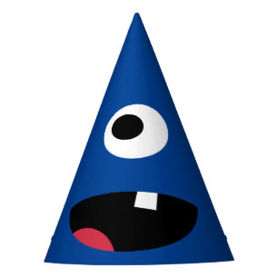 Chapeaux De Fètes Mignon bleu de monstre d'enfants de visage de
