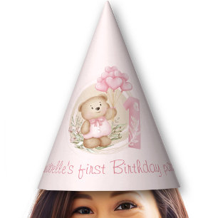 Chapeaux De Fètes Mignonne 1er anniversaire Teddy Bear Casquettes de