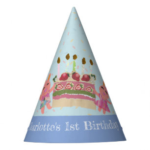 Chapeaux De Fètes Mignons lapins sucrés avec Anniversaire de enfant 